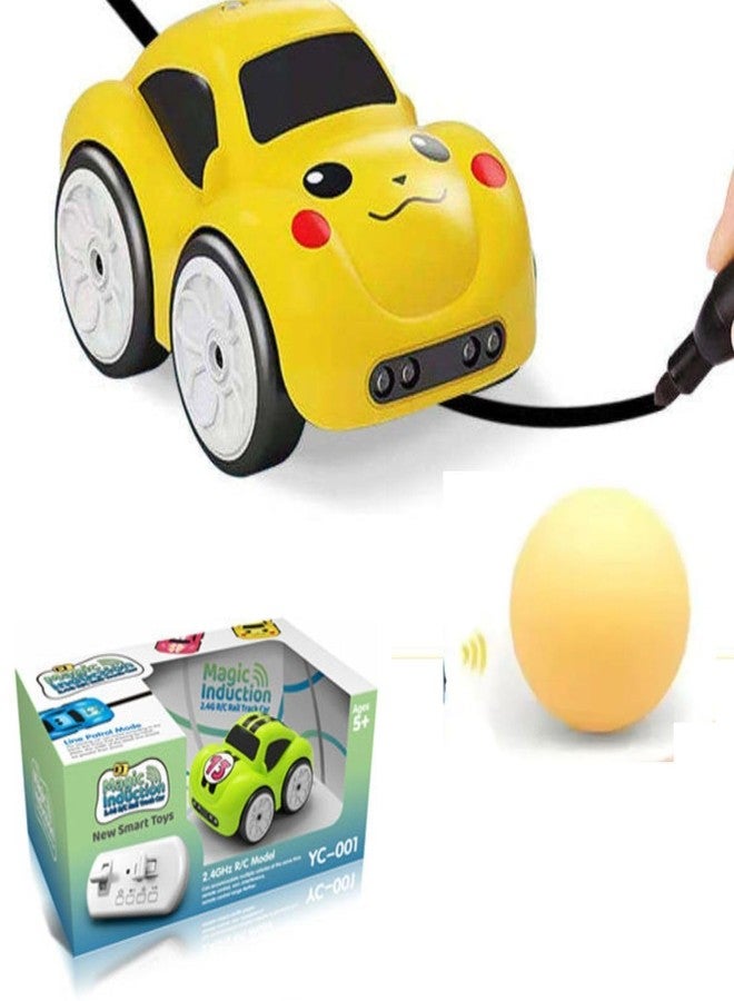 Babelly Magic Induction 2.4G R/C Rail Track Car for Kids - Line Patrol Mode Smart Toy Car with Remote Control, Fun Smart Toy Colorful Mini Racing Vehicle for Boys & Girls, New Smart Toys (Ages 5+) - Image 3